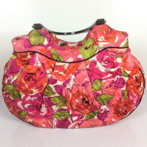 Vera Bradley Handbags - Vera Bradley Limited Edition Vivian Vintage Rose Hobo Handbag